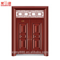 Los proveedores de China morden diseñan la puerta de entrada principal de acero beige noble clásica noble del chalet